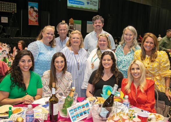 Sitting: Juliana Davila, Emily Wilson, Emily Fertitta and Brittney Ferguson; Standing: Michelle Phelan, Michael Phelan, Janey Phelan, John and Mattie Beaver, Lauren Welch and Dynasy Phelan