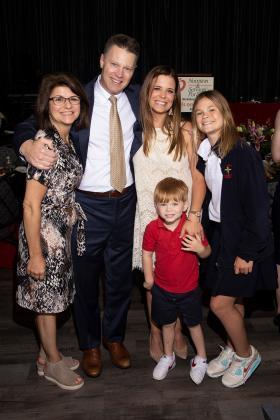 Angie Lavergne, Colin, Elise, Weston and Sophie Shellenberger