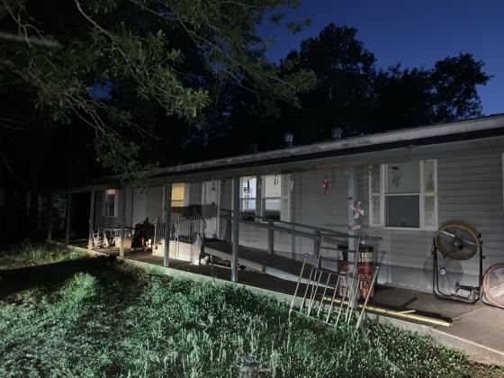 One of two of Hanks' Vinton, Louisiana, residences that were searched by detectives