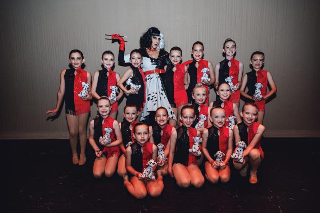 Back row: Elise Hall, Jayli Cole, Finley Audilet, Monique Zummo Steinhagen, Neal Maloney, Olivia Blalock, Katia McWilliams and Lily Rees; front row: Paityn Narramore, Gracelyn Terry, Kynlee Powell, Pricilla Blalock, Vivianne Ohmstede, Kenlee Blanchard, Paisleigh Wilson, Caddi Gibbs and Tinsley Williams