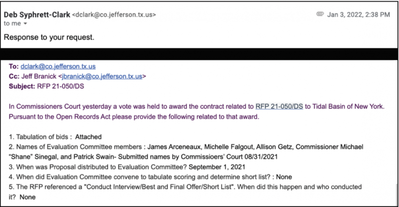 RFP 21-050/DS email 