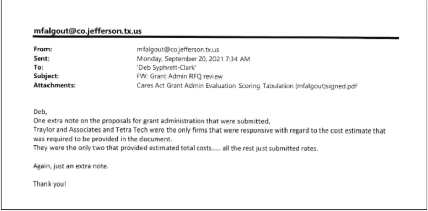 Email excerpt 3