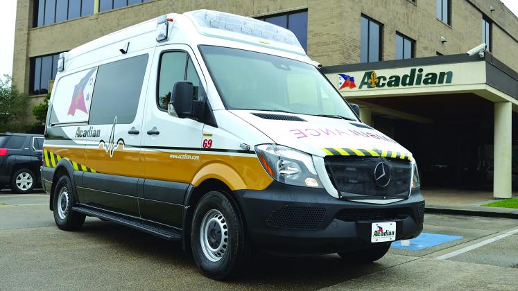 an Acadian ambulance 