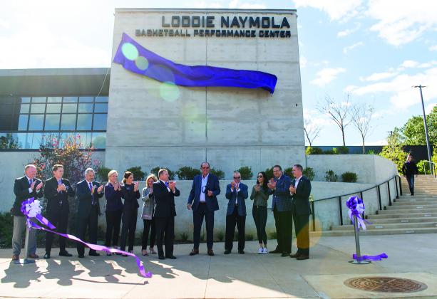 SFA unveils the 'Loddie Naymola Basketball Performance Center' at a ceremony last year to honor Naymola