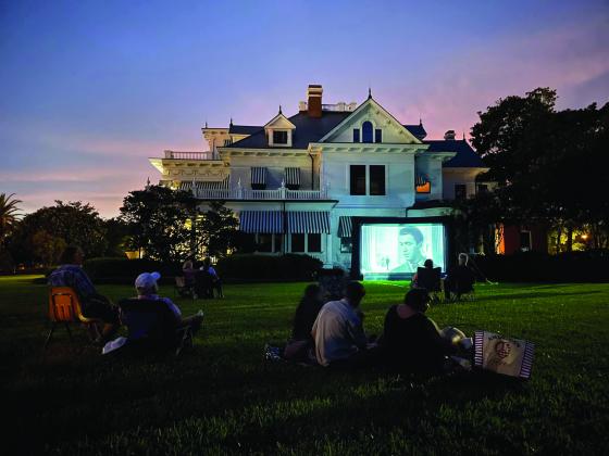 Movie night at the McFaddin-Ward House