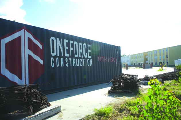 Enforce construction supplies still sit at the site after the workers were dismissed by Kiralp 'last year.'