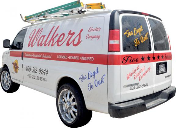 Calvin Walker's business van 