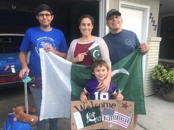 An exchange student family