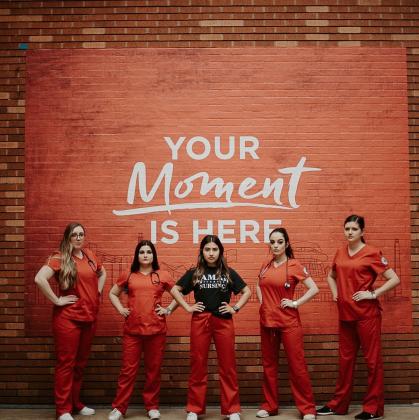 Lamar University nursing students