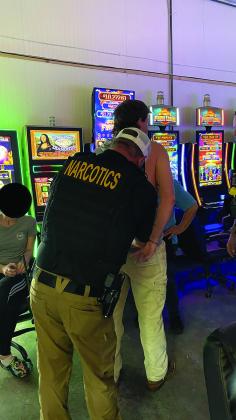 Jasper County sheriff's office game room arrest
