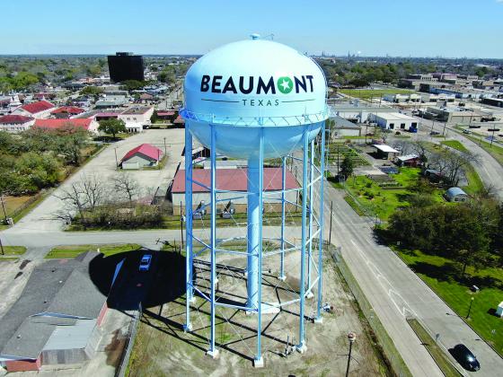 Beaumont city water tower