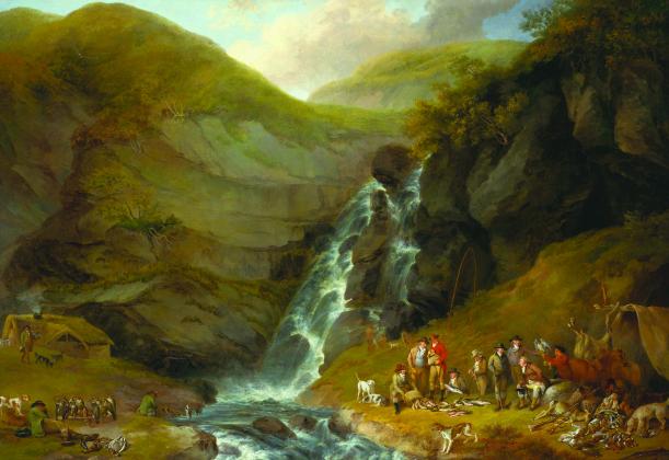 'The Display on the Return to Dulnon Camp, August 1786' by Gilpin and Reinagle
