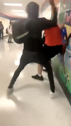 In an incident captured on video in September 2021, this aggressor can be seen punching the victim in the head at least 14 times. 