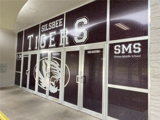 Silsbee Middle School doors 
