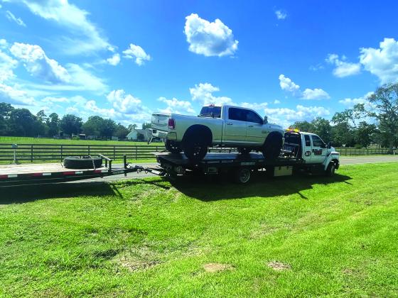 The truck the Buna man was accused of stealing from mechanics that had yet to be paid