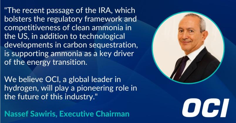 A message from Nassef Sawiris, Executive Chairman of OCI 