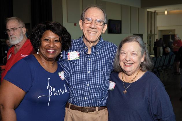 Mary Young, Joe and Linda Domino