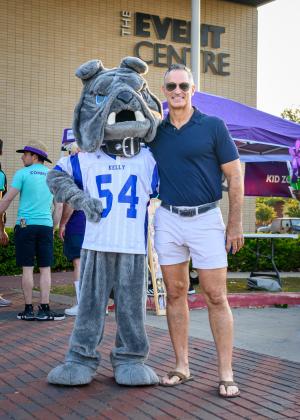 Vic the Bulldog (Sofia) and Bret Babineaux