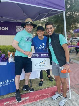 Brendon Menard, Paula Baxter and Justin Kirkendall