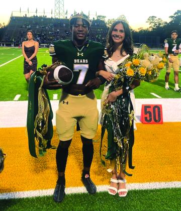 LCM Homecoming Royalty - Da'Marion Morris and Queen Brooklyn Leonard (photo by KOGT.com)