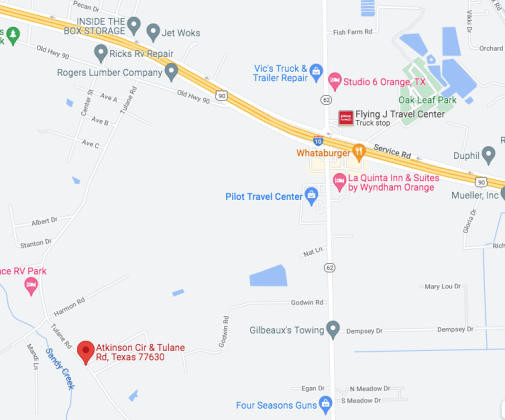 The location of the woman's drowning