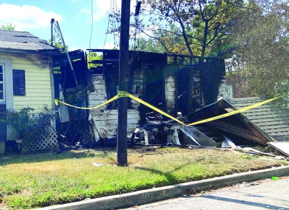 aftermath of house fire
