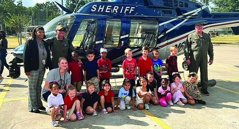 Sheriff with students
