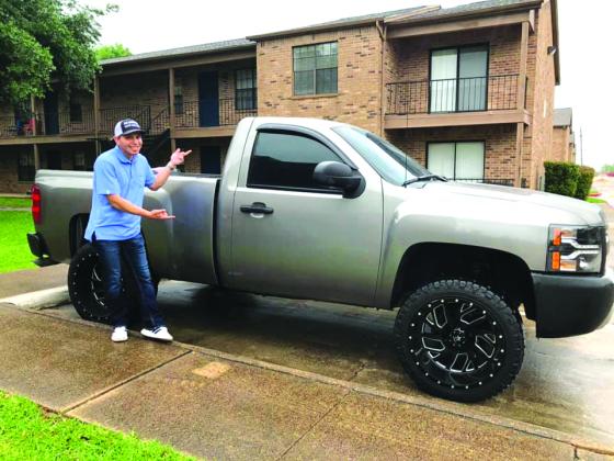 Jonathan Doucet with truck