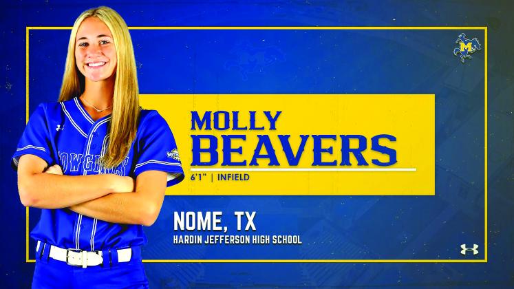 Molly Beavers of Hardin-Jefferson will play for McNeese