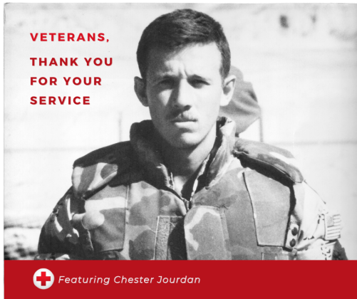 Chester Jourdan thank you message from Red Cross 