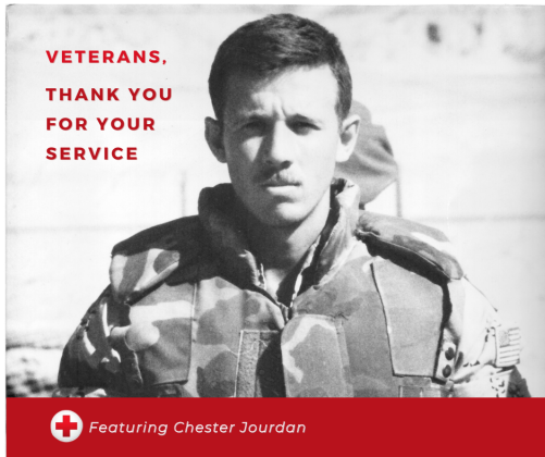 Chester Jourdan thank you message from Red Cross
