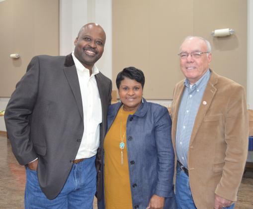 Featured speaker Sanders Wilkerson, Beaumont Mayor Robin Mouton, IEA Board Member James Bubba Martin