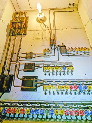 McFaddin-Ward House electrical closet.
