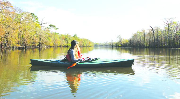 Canoeing at the Big Thicket. 