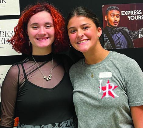 umberton High School junior Grace Dunwoody and freshman Emerson Treme were named to the Texas All State Choir. Courtesy photo.