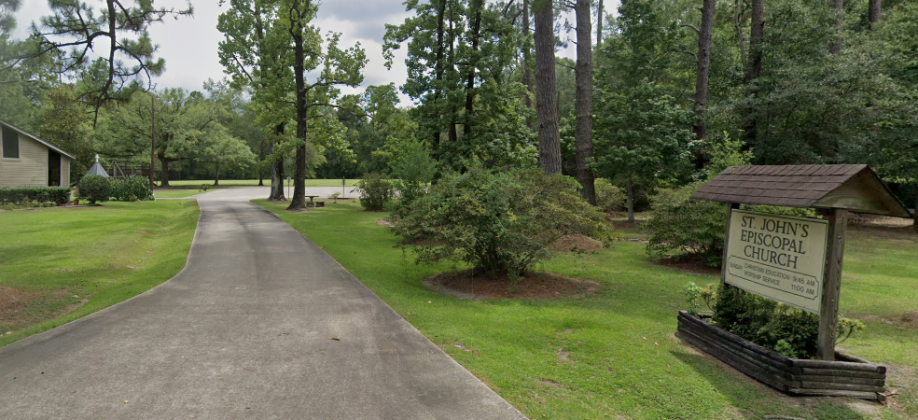 St. John Church parking lot.