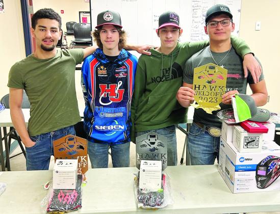 Hardin-Jefferson High School welding team competed at the Hawk Well Off.