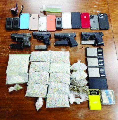 More than 10,000 fentanyl-laced tablets seized in drug raid. | Photo by Hardin County Sheriff's Office