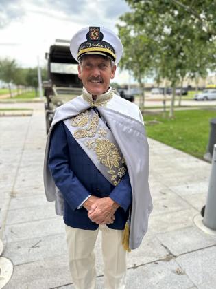 Steve McGrade was unmasked April 12 as King Neches LXXV. Photo by Chad Cooper