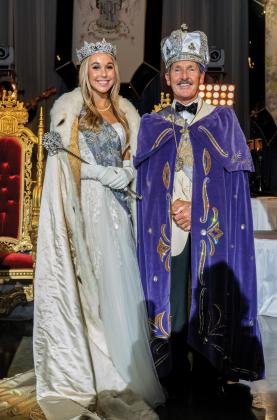 Queen Josie Broussard and King Steve McGrade