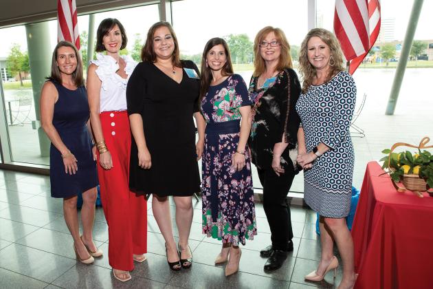 Mellie Bevilacqua, Paige Carpenter, Natalie Thompson, Stacey Olson, Jamie Utley and Emily Proctor