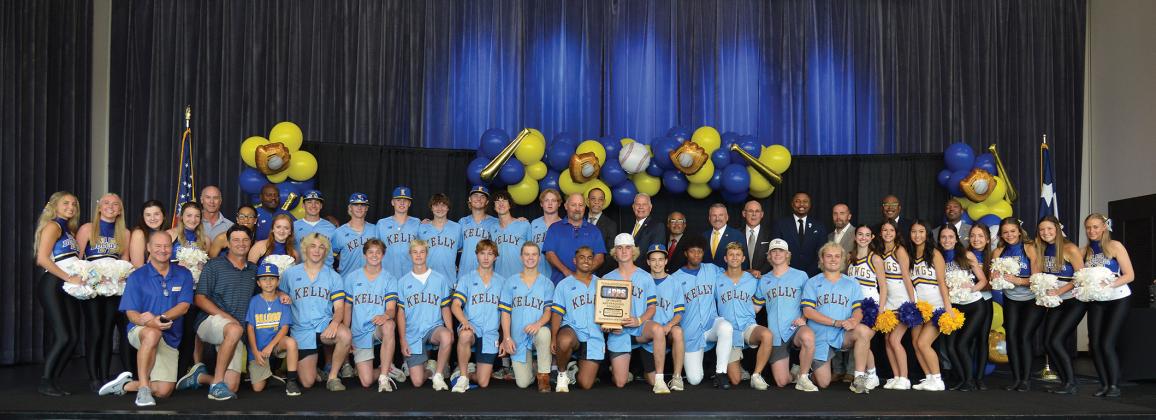 The Kelly High School baseball team won the school's first-ever TAPPS state championship May 16 when they defeated Midland Christian, 4-2. Beaumont City Council honored the team with a special proclamation along with a city-wide celebration.