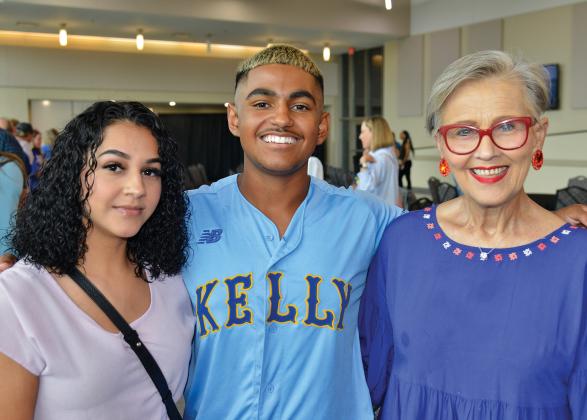 Cassandra Corona, Gabe Freeman and Deborah Freeman