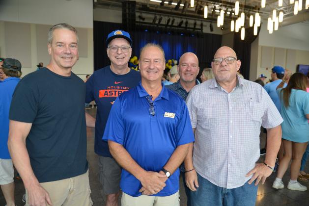 Fred Bebeau, Tom Shepard, David Jeansonne, Earl Bebeau and Ferdy Solano