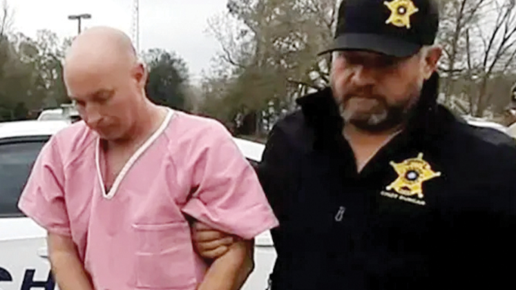 Adam Isaacks during his arrest in December 2021, Photo courtesy of KJAS