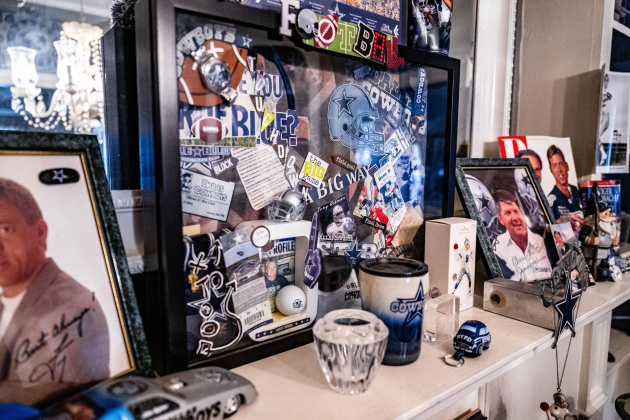 Shadow box created by longtime friend and coworker, Kim Breaux