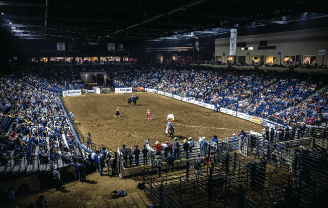 Appreciation for Industry Professional Bull Riding inside Ford Arena (Photo by Chad Cooper)
