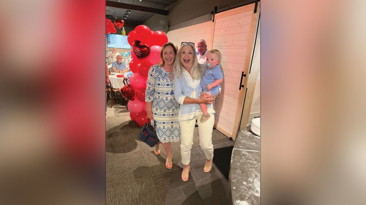 Carol Wiggins Hearn, Maureen Wiggins Winchell and Miles Thompson