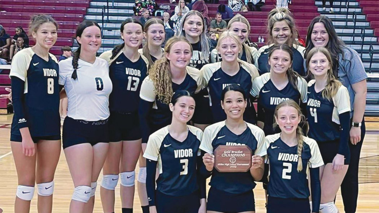 Vidor High School Lady Pirates volleyball team