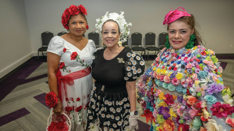 Rhena LaBeaux, Morline Guillory and Helen Francis